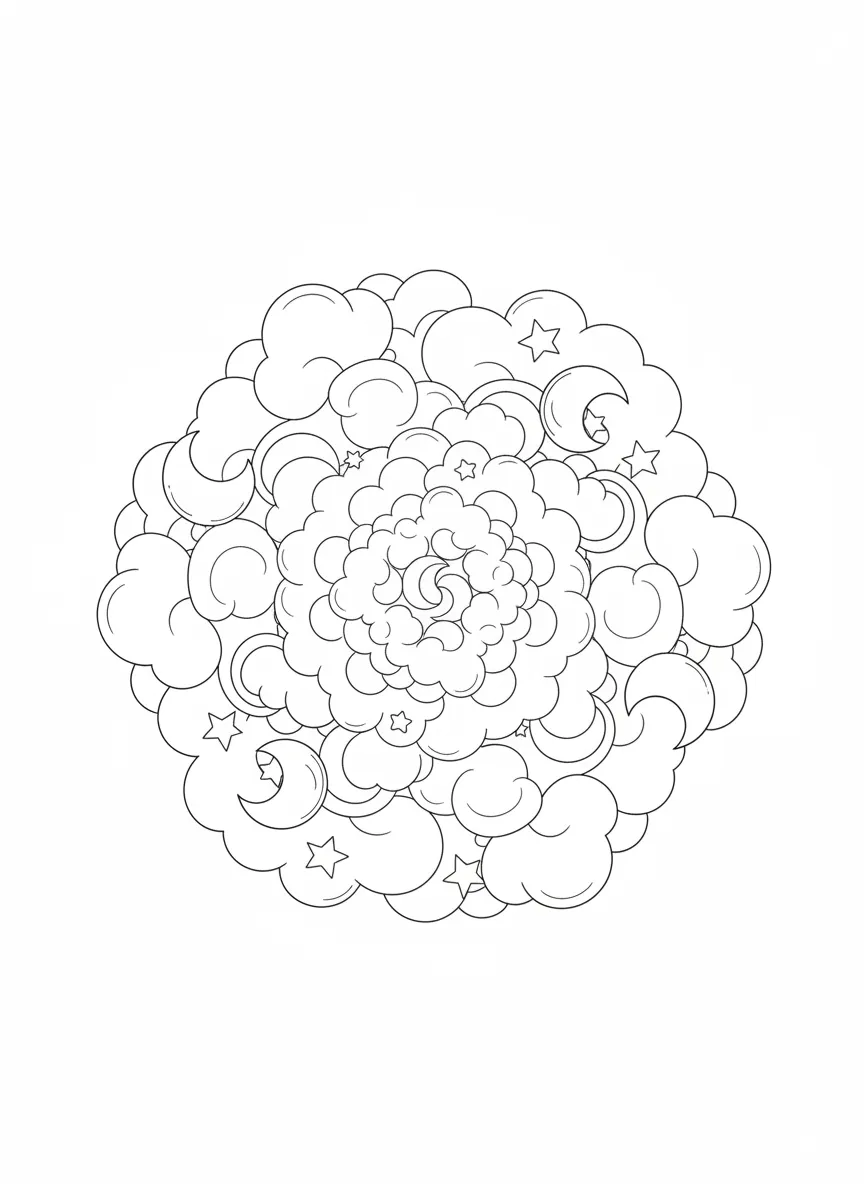 Nuages Doux - pack Mandalas Zen